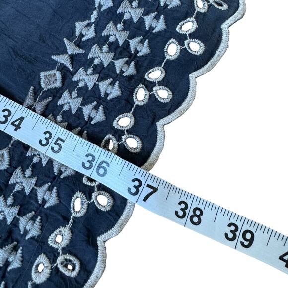 Johnny Was Embroidered Mini Dress Navy - Picture 12 of 12